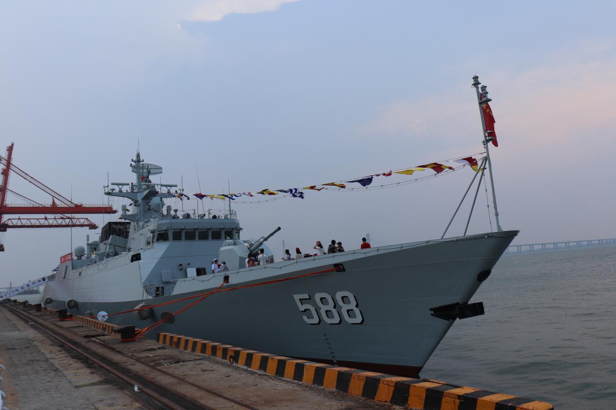 揭秘中国海军新力量，056型护卫舰588号，揭秘中国海军新力量，056型护卫舰588号亮相展实力