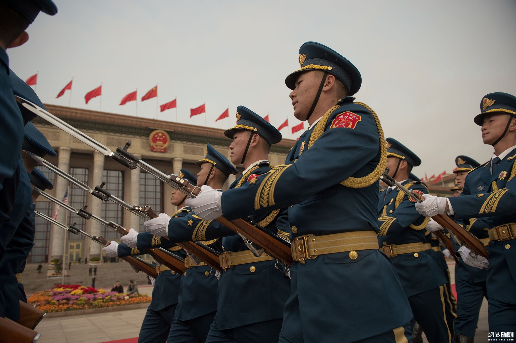 三军仪仗队图片大全集，荣耀与力量的展现，三军仪仗队图片集，荣耀与力量的完美展现