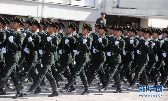 中国人民三军仪仗队队长，荣耀与担当的象征，中国人民三军仪仗队队长，荣耀与担当的象征标杆