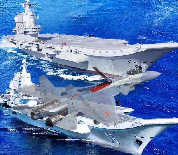 中国航空母舰，走向深蓝，扬帆起航，中国航空母舰扬帆起航，深蓝海域展翅飞翔