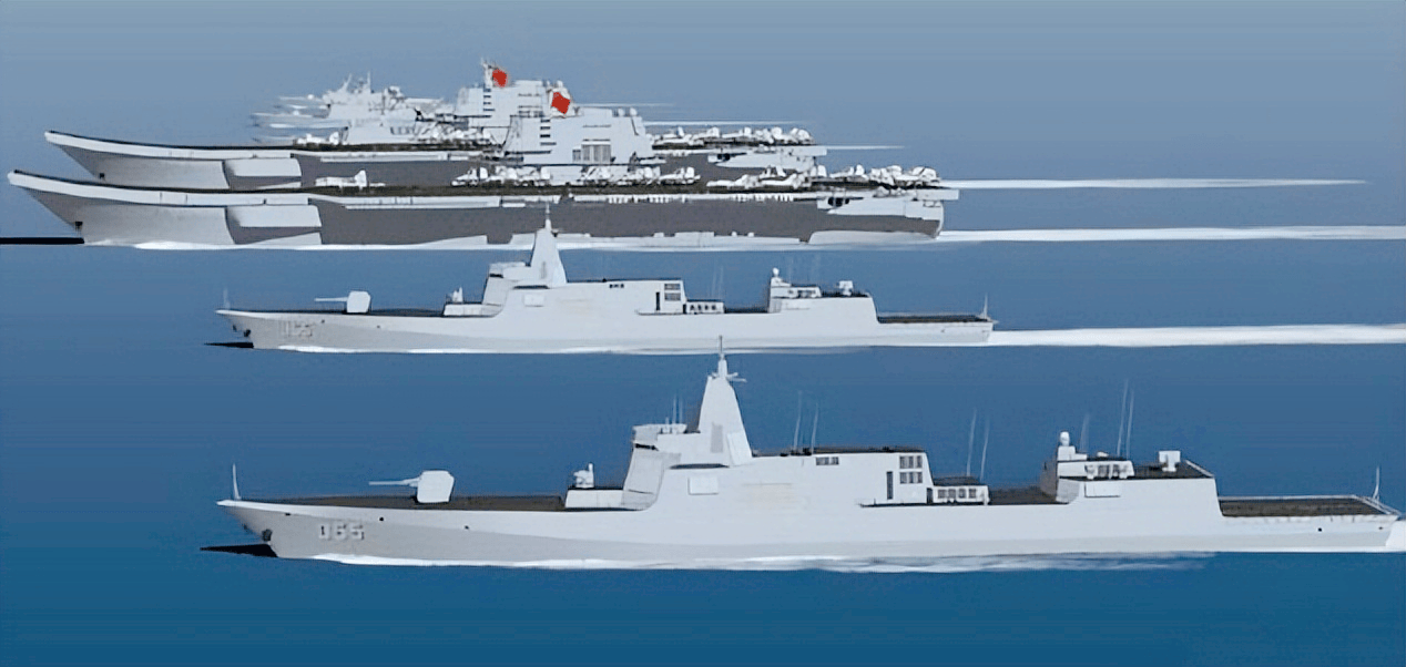 关于中国海军的055大驱舰队，总共多少艘？，中国海军055大驱舰队规模揭秘，究竟有多少艘？