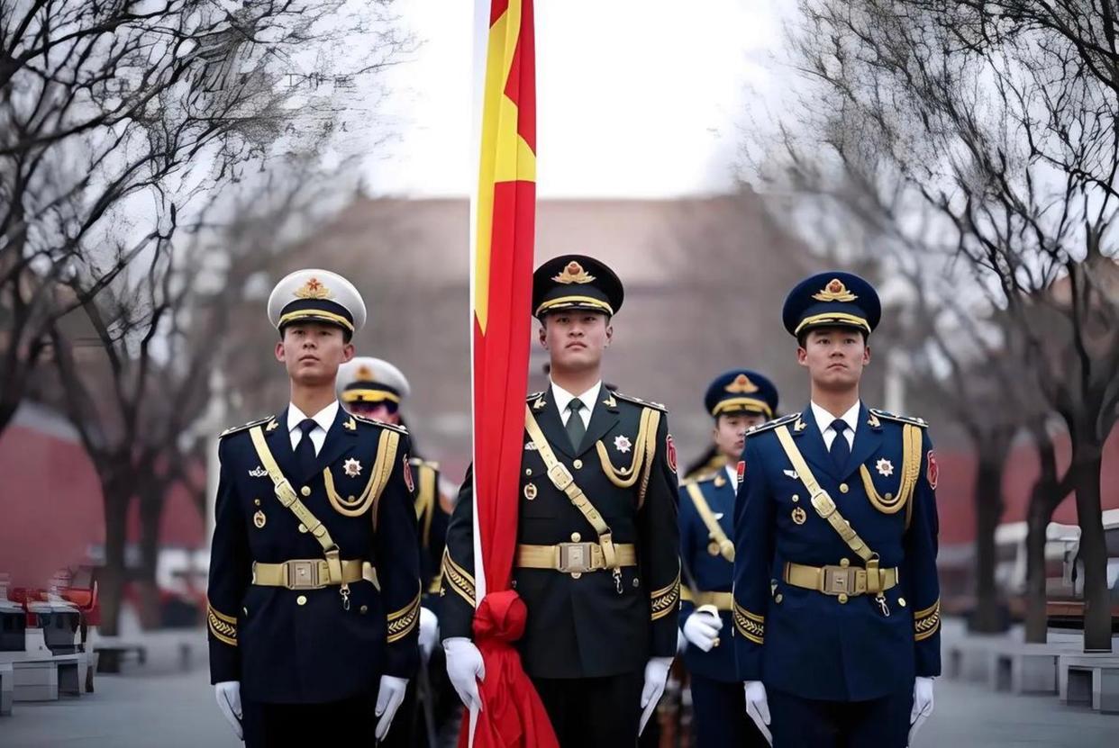 三军仪仗队图片，荣耀与力量的象征，三军仪仗队图片，荣耀与力量的永恒象征