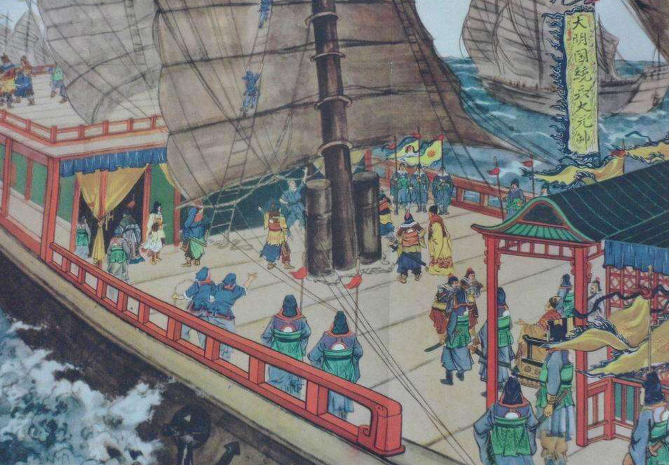 郑和舰队与火炮，古代海战的武器探索，郑和舰队与火炮，古代海战武器深度探索