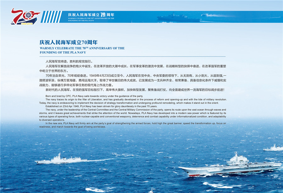 海军70周年总结，光荣历程与未来展望，海军70周年庆典回顾，光荣历程及未来展望