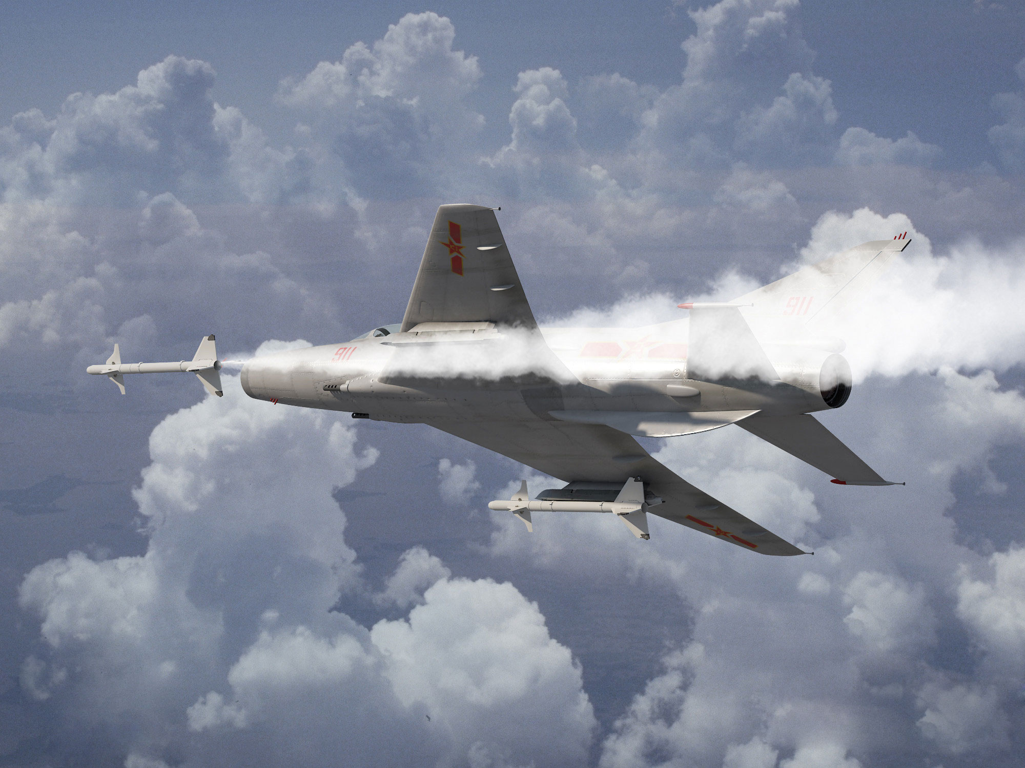The J-12 Fighter Aircraft，J-12战斗机简介