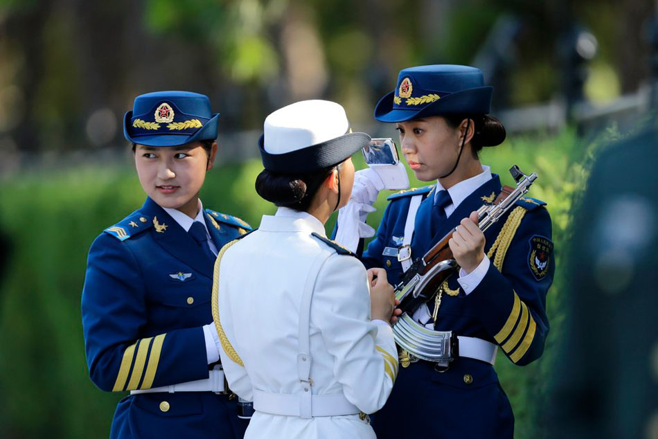 中国人民解放军仪仗队女兵中队，时代的荣光与女性的骄傲，中国人民解放军仪仗队女兵中队，时代的荣光，女性的骄傲标杆