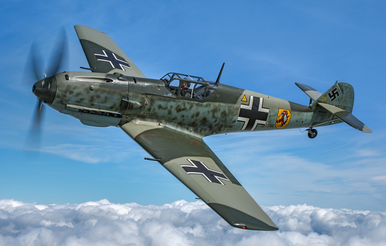 德国BF109战斗机，二战中的空中霸主，二战空中霸主，德国BF109战斗机