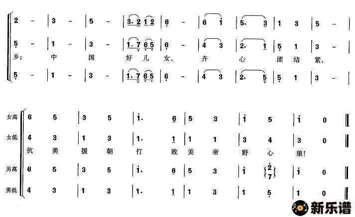 志愿军之歌,歌词与谱子的艺术融合,志愿军之歌,歌词与谱子的和谐融合