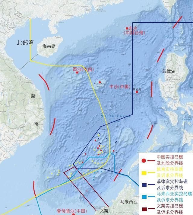 南海岛屿的态势，南海岛屿态势概览