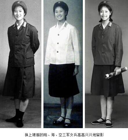 标准的65式军装女兵，65式军装女兵风采