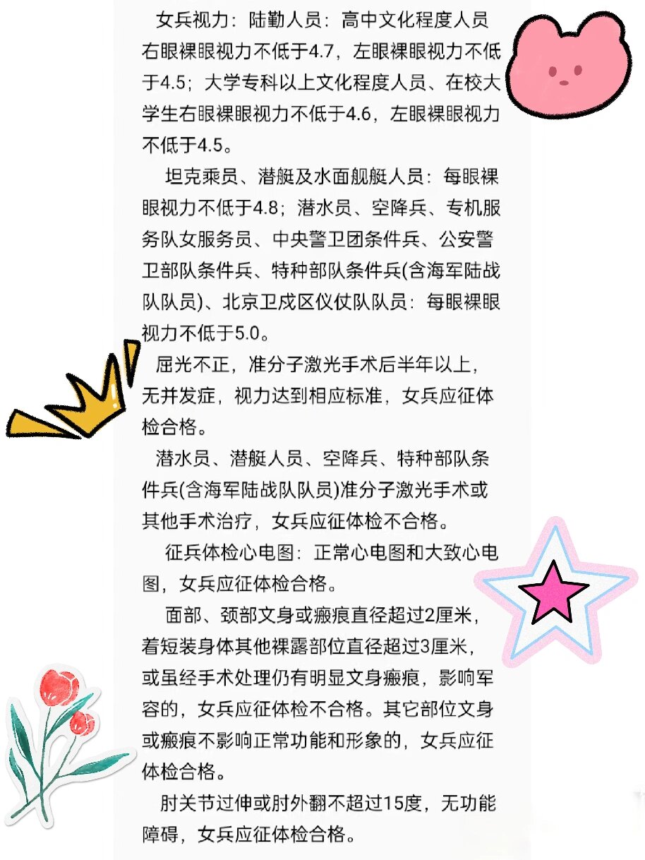 女生军检检查项目详解，女生军检检查项目全面解析