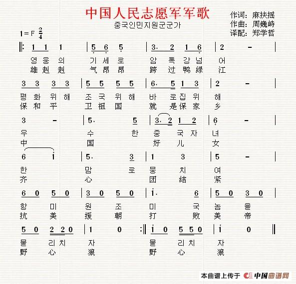 志愿军军歌简谱文字版及其深远影响，志愿军军歌简谱文字版及其深远影响概览