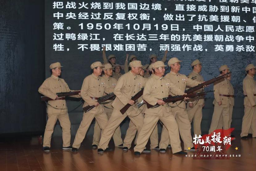 中国人民志愿军战歌现场指挥，英勇精神的永恒传承，中国人民志愿军战歌现场指挥，英勇精神的传承与弘扬