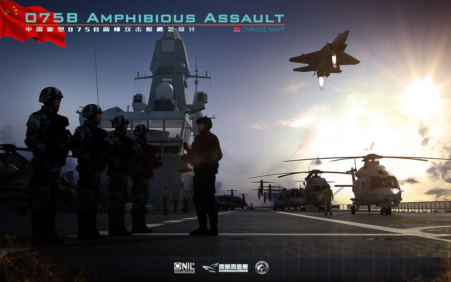 黄蜂级两栖攻击舰与075型两栖攻击舰，两大军事巨人的对决，黄蜂级与075型两栖攻击舰，军事巨人的巅峰对决