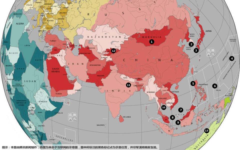 如果中国开战，哪些地区最安全？分析中国安全战略的重点区域，中国开战背景下的安全战略重点区域分析，哪些地区最安全？